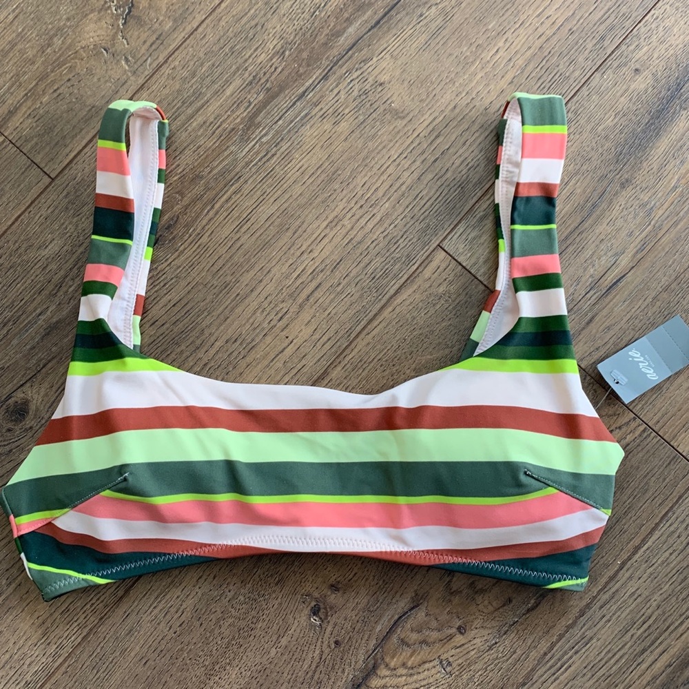 Aerie Striped Bikini Top